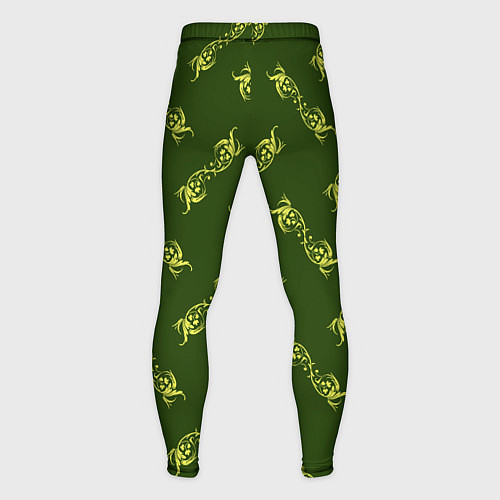 Мужские тайтсы Винтажная роспись / 3D-принт – фото 2