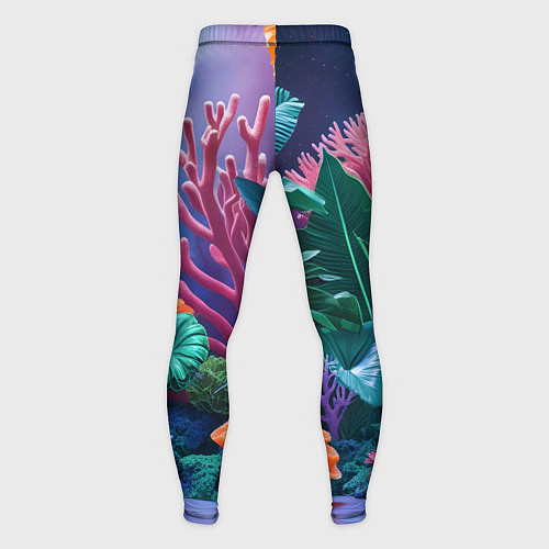 Мужские тайтсы Подводные кораллы / 3D-принт – фото 2