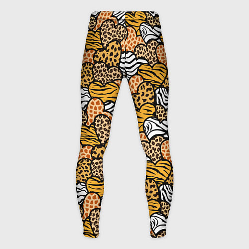 Мужские тайтсы Африканские сердца / 3D-принт – фото 2