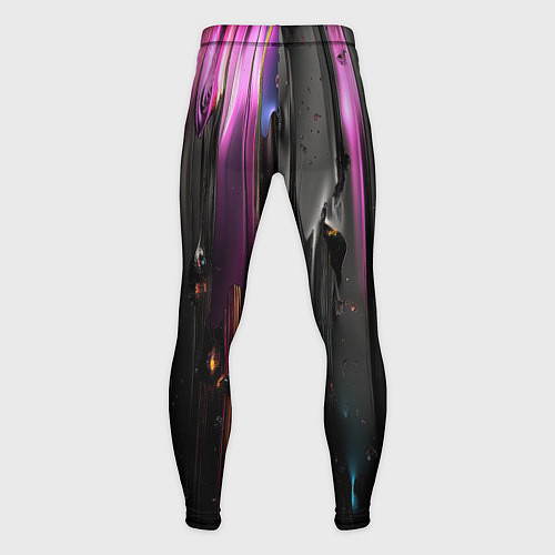 Мужские тайтсы Разноцветная рельефная краска текстура / 3D-принт – фото 2