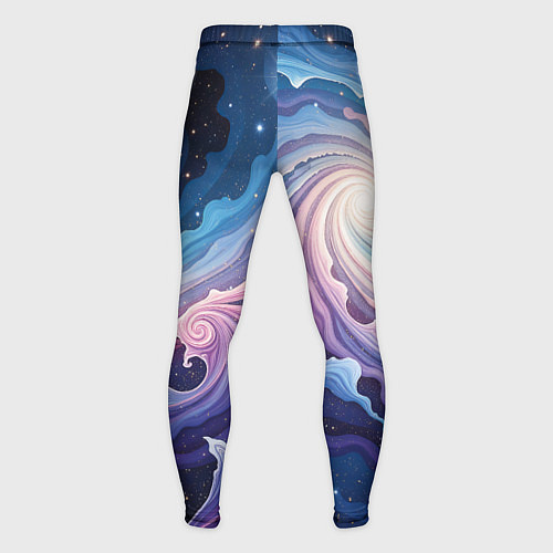 Мужские тайтсы Космическая волна / 3D-принт – фото 2