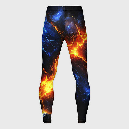 Мужские тайтсы Лада и лед в разломе плит / 3D-принт – фото 2