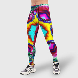 Тайтсы мужские Абстракция узор фракталы, цвет: 3D-принт — фото 2