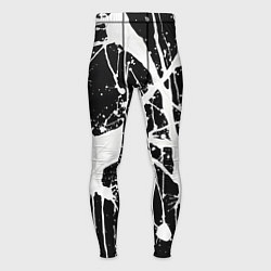 Тайтсы мужские Брызги белой краски, цвет: 3D-принт