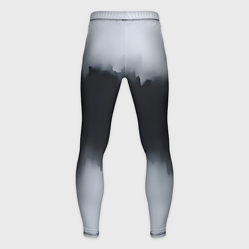 Мужские тайтсы Разводы черной краски / 3D-принт – фото 2