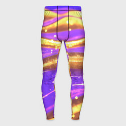 Тайтсы мужские Блестящая волнистая текстура, цвет: 3D-принт