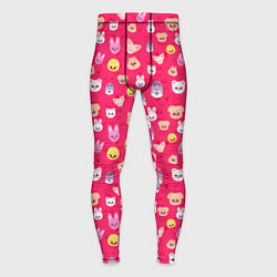 Тайтсы мужские Skzoo pattern pink, цвет: 3D-принт