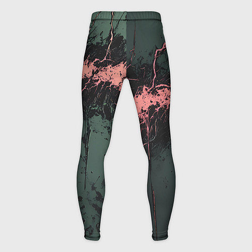 Мужские тайтсы Гранж потертая текстура / 3D-принт – фото 2