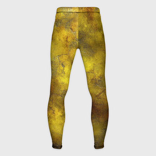 Мужские тайтсы Золотая ржавая текстура / 3D-принт – фото 2