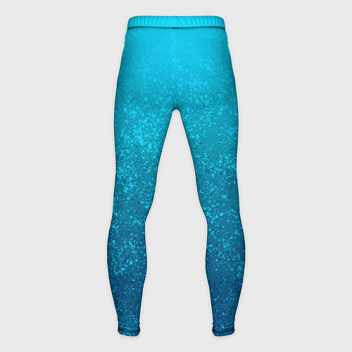 Мужские тайтсы Лазурный голубой текстурный градиент / 3D-принт – фото 2