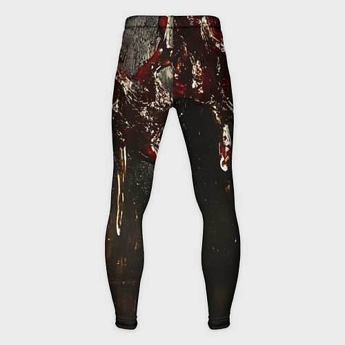 Мужские тайтсы Стекающий мед - текстура / 3D-принт – фото 2