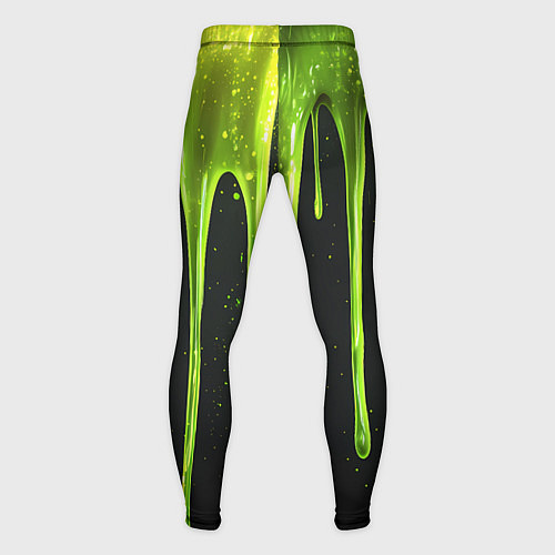 Мужские тайтсы Слизь зеленая текстура / 3D-принт – фото 2