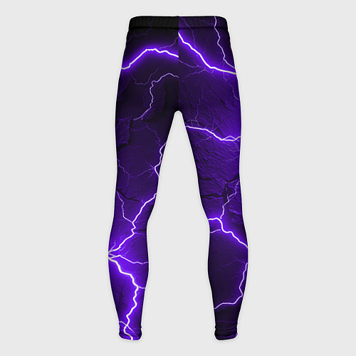 Мужские тайтсы Color purple black / 3D-принт – фото 2