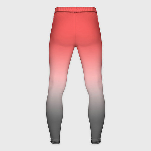 Мужские тайтсы Бледный красно-серый градиент / 3D-принт – фото 2