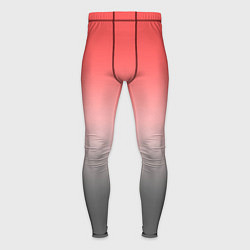 Мужские тайтсы Бледный красно-серый градиент