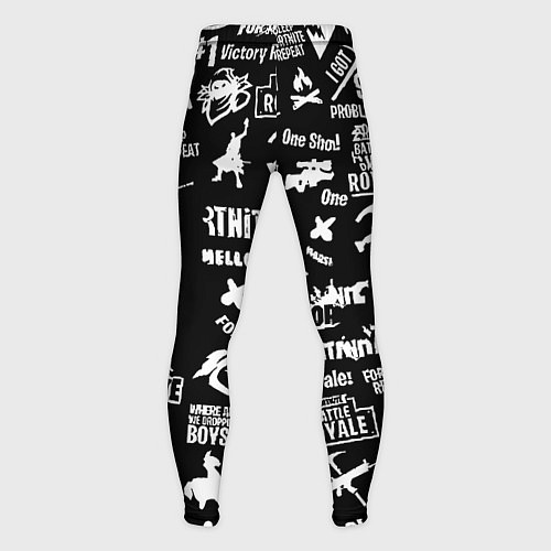 Мужские тайтсы Черно белые логотипы игр / 3D-принт – фото 2