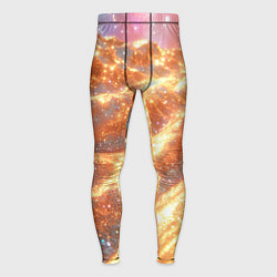 Тайтсы мужские Золотистая блестящая текстура, цвет: 3D-принт
