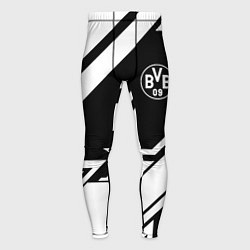 Тайтсы мужские Borussia geometry black, цвет: 3D-принт