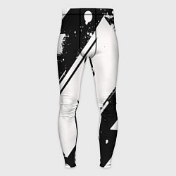 Тайтсы мужские Color black white, цвет: 3D-принт