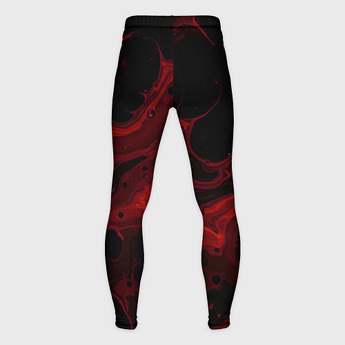 Мужские тайтсы Черно-красная размытая абстракция / 3D-принт – фото 2