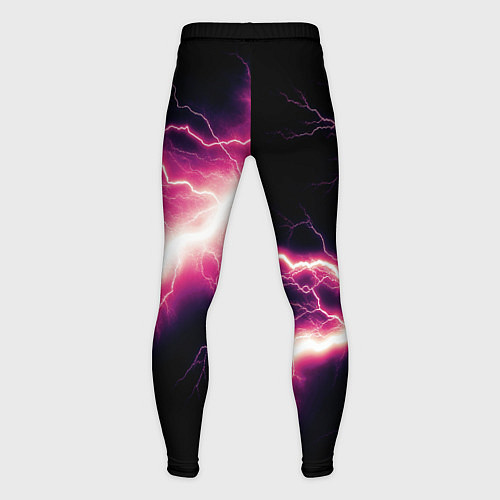 Мужские тайтсы Lightning pink / 3D-принт – фото 2