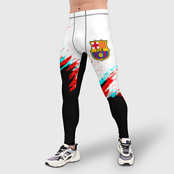 Тайтсы мужские Barcelona глитч краски, цвет: 3D-принт — фото 2