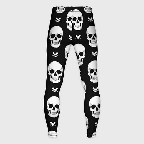 Мужские тайтсы Черепной фон / 3D-принт – фото 2