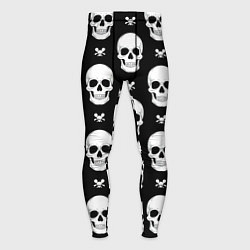 Тайтсы мужские Черепной фон, цвет: 3D-принт