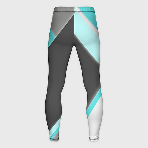 Мужские тайтсы Color black blue / 3D-принт – фото 2