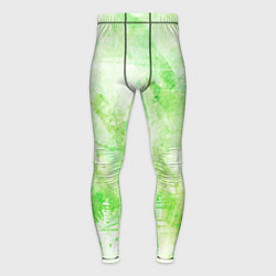 Мужские тайтсы Абстракция - light green atom