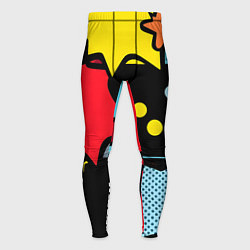 Тайтсы мужские Поп абстракция, цвет: 3D-принт
