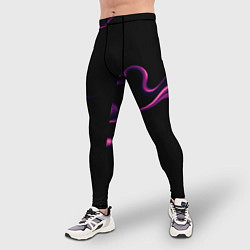 Тайтсы мужские Color pink abstraction, цвет: 3D-принт — фото 2