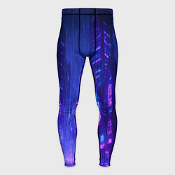 Мужские тайтсы Одинокий город неона