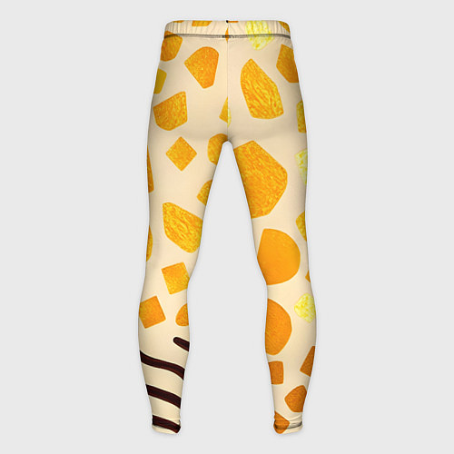Мужские тайтсы Золотистые пятна жирафа / 3D-принт – фото 2