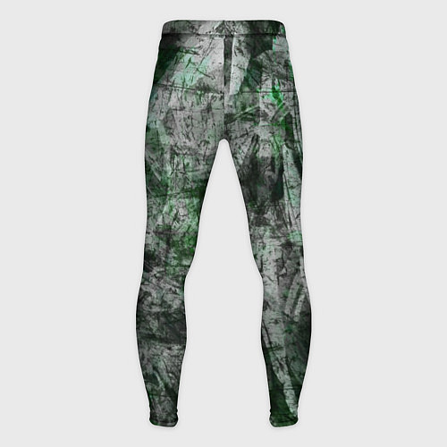 Мужские тайтсы Абстракция - grey emerald rock / 3D-принт – фото 2