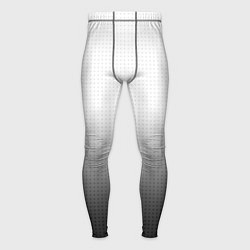 Тайтсы мужские Из белого в чёрный градиент с точками, цвет: 3D-принт