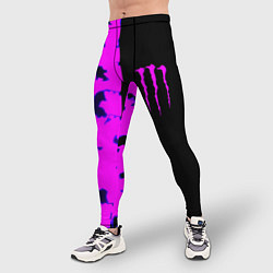 Тайтсы мужские Monster energy neon camo, цвет: 3D-принт — фото 2