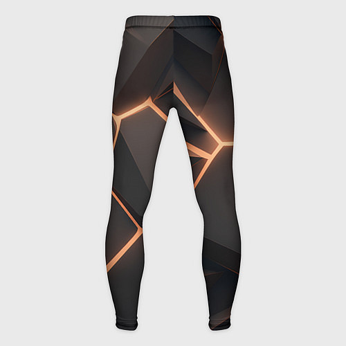Мужские тайтсы Серая текстура из сот / 3D-принт – фото 2