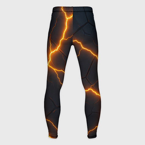 Мужские тайтсы Молнии и черные плиты / 3D-принт – фото 2