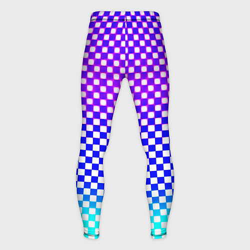 Мужские тайтсы Monster шахматная клетка градиент / 3D-принт – фото 2
