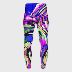 Мужские тайтсы Абстракция пластика синий