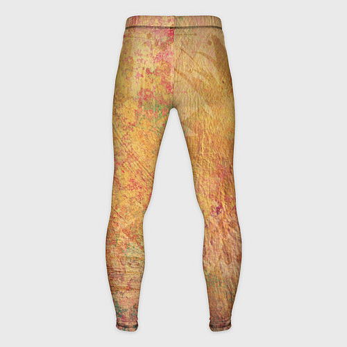 Мужские тайтсы Абстракция - red and yellow spots / 3D-принт – фото 2