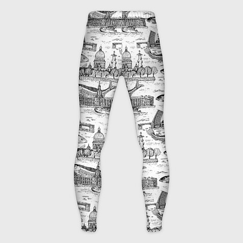 Мужские тайтсы Питер и корюшка / 3D-принт – фото 2