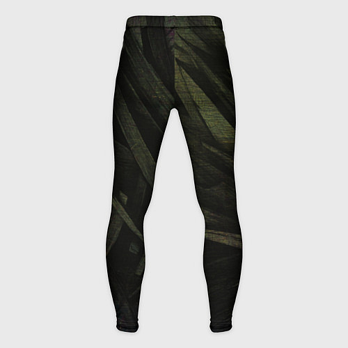 Мужские тайтсы Абстракция - green triangles / 3D-принт – фото 2