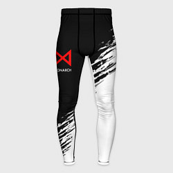 Тайтсы мужские Монарх красный лого, цвет: 3D-принт