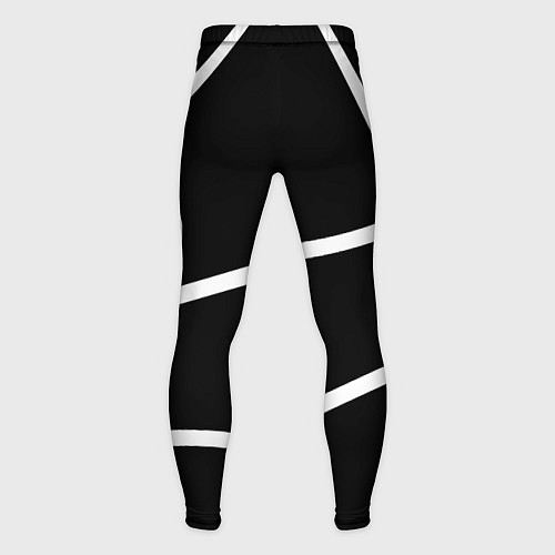 Мужские тайтсы Торонто Рэпторс - текстура мяча / 3D-принт – фото 2