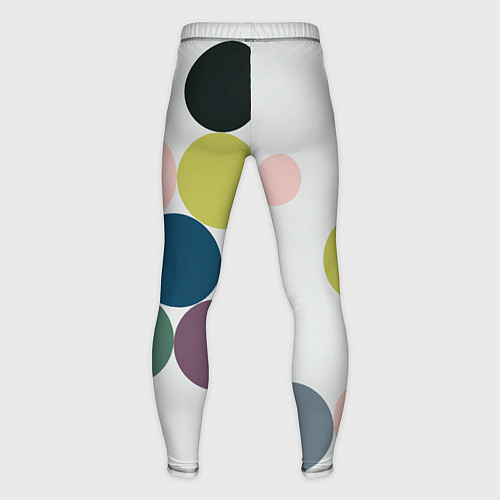 Мужские тайтсы Кластер чил - абстракция / 3D-принт – фото 2