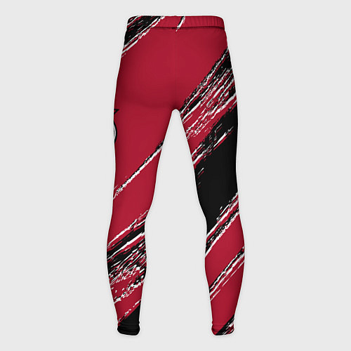 Мужские тайтсы Трэйл Блэйзерс - цвета команды / 3D-принт – фото 2