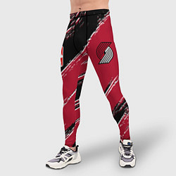 Тайтсы мужские Трэйл Блэйзерс - цвета команды, цвет: 3D-принт — фото 2