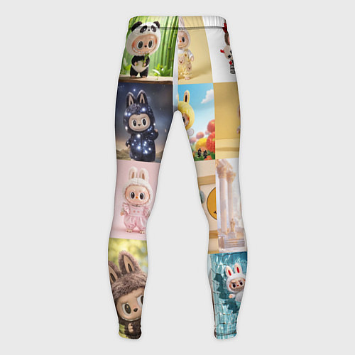 Мужские тайтсы Коллаж из разных лабубу / 3D-принт – фото 2